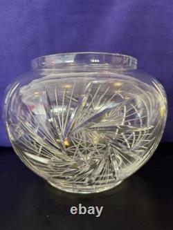 Vintage Glass Punch Bowl Set 33 Pieces, 7 Different Glasses + 6 Shot Glasses