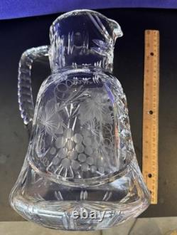 Vintage Glass Punch Bowl Set 33 Pieces, 7 Different Glasses + 6 Shot Glasses