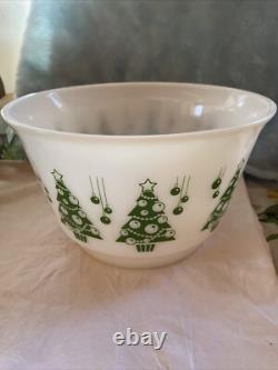 Vintage Hazel Atlas Christmas Tree Ornament Punch Bowl Only Rare HTF Beautiful