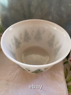 Vintage Hazel Atlas Christmas Tree Ornament Punch Bowl Only Rare HTF Beautiful