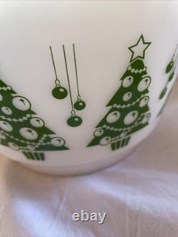 Vintage Hazel Atlas Christmas Tree Ornament Punch Bowl Only Rare HTF Beautiful