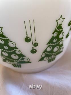 Vintage Hazel Atlas Christmas Tree Ornament Punch Bowl Only Rare HTF Beautiful