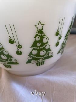Vintage Hazel Atlas Christmas Tree Ornament Punch Bowl Only Rare HTF Beautiful
