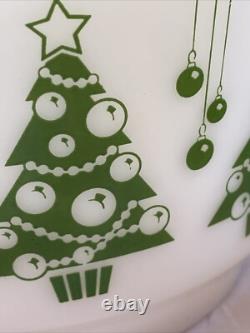 Vintage Hazel Atlas Christmas Tree Ornament Punch Bowl Only Rare HTF Beautiful