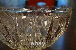 Vintage Hazel Atlas Williamsport Square Punch Bowl, 10 matching cups