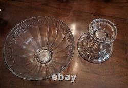 Vintage Heisey Clear Glass. Punch Bowl