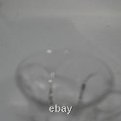 Vintage Heisey Clear Glass Punch Bowl Set 11 Cups Scalloped Bowl USA