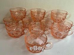 Vintage Heisey Elegant Glass Punch Bowl Set Rare