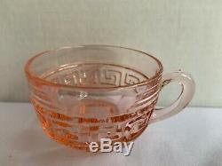 Vintage Heisey Elegant Glass Punch Bowl Set Rare