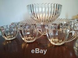 Set Of 8 Heisey Ribbed Glass Punch Cups - Ruby Lane