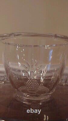 Vintage Heisey Plantation Pressed Pineape Punch Bowl, Under-plate And 15 Cups