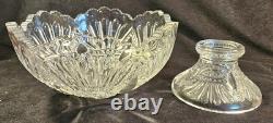 Vintage Heisey Prince Of Wales 10.5 Peg Punchbowl And Base No Chips or Cracks
