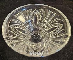 Vintage Heisey Prince Of Wales 10.5 Peg Punchbowl And Base No Chips or Cracks