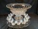 Vintage Huge 16 Flared Rim Punch Bowl Set With Stand, Underplate & 14 Cups