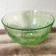 Vintage INDIANA TIARA GLASS Chantilly Green Sandwich Punch Bowl +12 Cups + Ladle