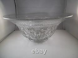 Vintage Imperial Glass Cape Cod Punch Bowl Underplate & 12 Cups Clear