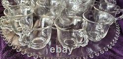 Vintage Imperial Glass Punch Bowl 20 pc set Made 1936 to 1962