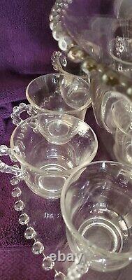 Vintage Imperial Glass Punch Bowl 20 pc set Made 1936 to 1962