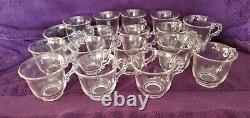 Vintage Imperial Glass Punch Bowl 20 pc set Made 1936 to 1962
