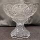 Vintage Imperial Glass Punch Bowl withPedestal Stand, 12 Diameter, EAPG 10.5 T