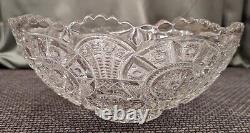 Vintage Imperial Glass Punch Bowl withPedestal Stand, 12 Diameter, EAPG 10.5 T