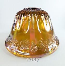 Vintage Indiana MARIGOLD Carnival Glass Punch Bowl 22 Piece Set in ORIGINAL BOX