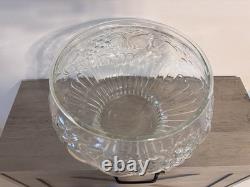 Vintage Jeannette Glass Round Punch Bowl Set with Handled Cups, 13-Piece