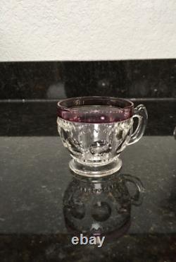 Vintage Kings Crown Thumbprint Punch Bowl