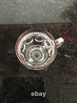 Vintage Kings Crown Thumbprint Punch Bowl