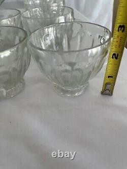 Vintage L. E. SMITH Glass Punch Bowl With 18 Cups Old Dominion Pattern