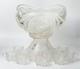 Vintage L. E. Smith Glass Aztec Pinwheel 13 Punch Bowl Set with 11 Cups & Stand