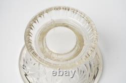 Vintage L. E. Smith Glass Aztec Pinwheel 13 Punch Bowl Set with 11 Cups & Stand