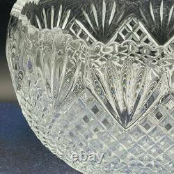Vintage L. E. Smith Glass Co Pineapple Fan Cut Punch Bowl 17 Cups and Ladel