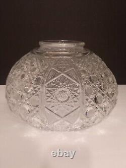 Vintage L E Smith Glass Daisy & Button Punch Bowl, 12 3/4 Diameter, 8 High