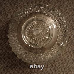Vintage L. E. Smith Glass Daisy & Button Punch Bowl, 12 3/4 Diameter, 8 High