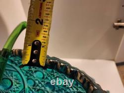 Vintage L. E. Smith Glass Daisy & Button Punch Bowl, Mint Condition, Never Used