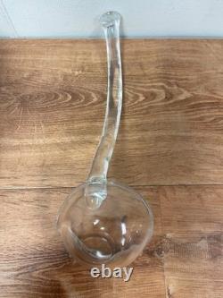 Vintage L. E. Smith Glass Daisy & Button Punch Bowl With 12 Glasses & Ladle