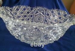 Vintage L. E. Smith Glass Daisy and Button Punch Bowl Set