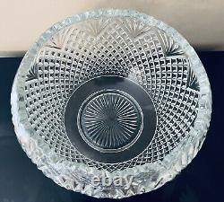 Vintage L. E. Smith Glass Large EAPG'Pineapple' Punch Bowl