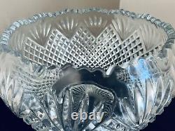 Vintage L. E. Smith Glass Large EAPG'Pineapple' Punch Bowl