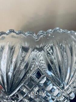 Vintage L. E. Smith Glass Large EAPG'Pineapple' Punch Bowl