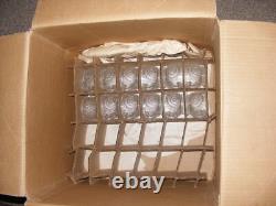 Vintage L E Smith Glass Punch Bowl Pedestal 12-36 Cups Pinwheel & Stars