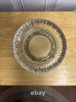 Vintage L E Smith Glass Punch Bowl Pedestal Cups Pinwheel & Stars 14Piece Set