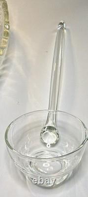 Vintage L. E. Smith Pinwheel & Stars Punch Bowl Set Tray, Ladle, 12 Cups