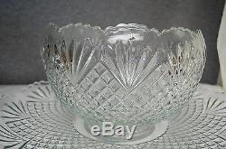 Vintage L E Smith Punch Bowl Set Pineapple 15 Pc Set (L2604)