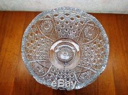 Vintage LE Smith Daisy & Button Punch Bowl Set Ladle 12 Cups EXCELLENT CONDITION