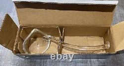 Vintage LE Smith Glass Daisy And Button Punch Bowl Set 16 Cups Glass Ladle