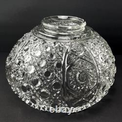 Vintage LE Smith Glass Daisy And Button Punch Bowl Set 18 Cups Plastic Ladle 13