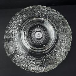 Vintage LE Smith Glass Daisy And Button Punch Bowl Set 18 Cups Plastic Ladle 13