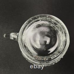 Vintage LE Smith Glass Daisy And Button Punch Bowl Set 18 Cups Plastic Ladle 13